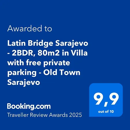 Latin Bridge - 2bdr, 80m2 In With Free Private Parking - Old Town * Sarajevo